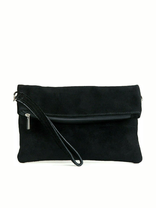 Leather Women's Clutch Black