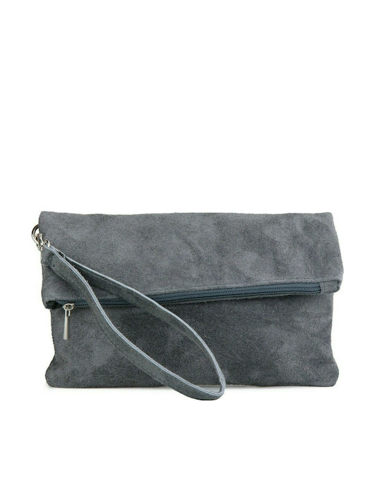 Silia D Leather Women's Clutch Gray