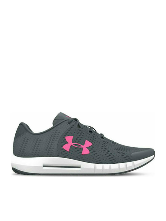 Under Armour Gs Pursuit Kids Running Shoes Gray