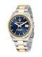 Maserati Competizione Men's Watch 43mm Battery with Silver Metal Bracelet