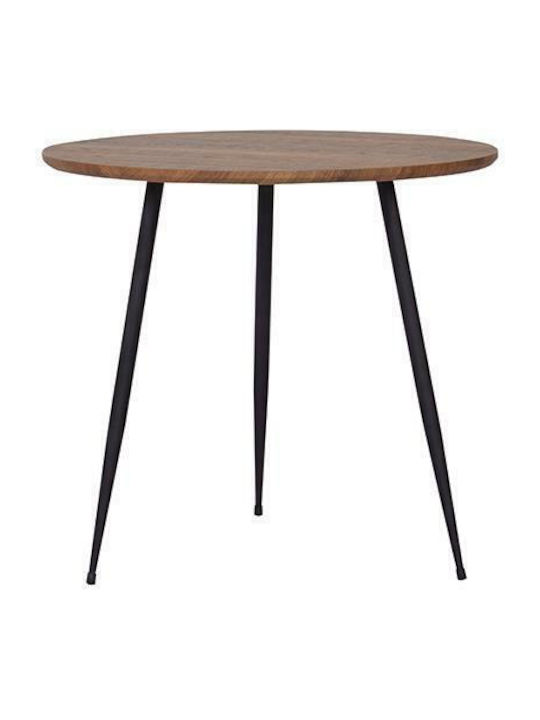 Oval Side Table Wooden Coffee L60xW45xH51cm