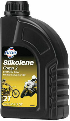 Fuchs Silkolene Comp 2 Synthetic Motorcycle Oil for Two-Stroke Engines 1lt