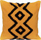 Palamaiki Decorative Pillow Case Vik from 100% Cotton Yellow 45x45cm.