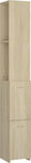 vidaXL Floor Bathroom Column Cabinet L25xD25xH170cm Sonoma