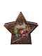 Etoile Crăciunesc Decorativ de birou Stea Metalic Bronz 7x7x24buc 1buc