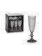 Vivalto Glas Champagner aus Kristall Anthracite Kelch 185ml