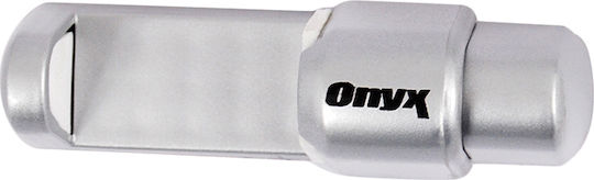 Onyx Βάση Κινητού Αυτοκινήτου με Ρυθμιζόμενα Άγκιστρα Ασημί