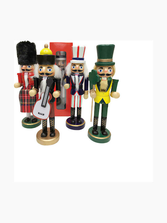 AGC Nutcracker de Crăciun Lemn Înălțime 25cm. (Diverse modele/culori)