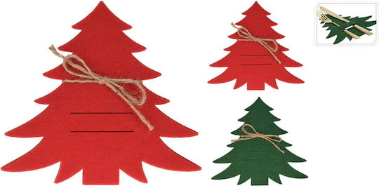 Koopman Weihnachtliche Etui für Besteck Stoff L20xB18xH19cm. (Μiverse Farben)