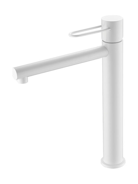 Imex Milos Mixing Tall Sink Faucet White