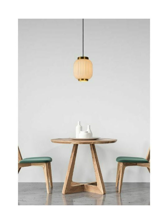 Lucide Lightning Gosse Pendant Light White with Socket E27 19.5cm