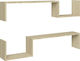 Shelves Wall Sonoma 2pcs 100x15x50cm