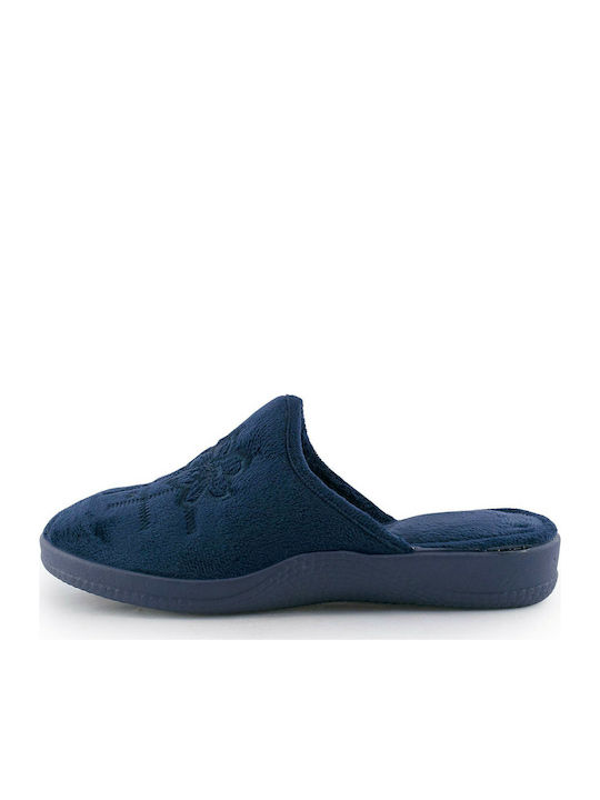 Love4shoes 1222-0517 Women's Slipper In Navy Blue Colour