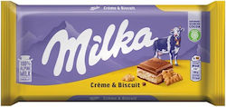 Milka Chocolate Milk Cream & Biscuit 100gr