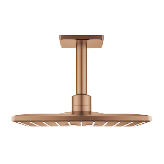 Grohe Rainshower Smartactive 310 Τετράγωνη Κεφαλή Ντουζ 31x31cm με Βραχίονα 19.2cm Brushed Warm Sunset