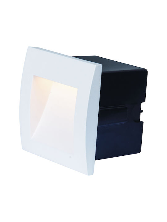 Zambelis Lights Wasserdicht Wandmontiertes Spotlicht für den Außenbereich IP65 mit Integrierte LED Weiß