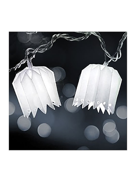 10 Lights LED White in String 1pcs