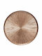 Atmosphera Astra Plate Shallow Glass Beige with Diameter 28cm