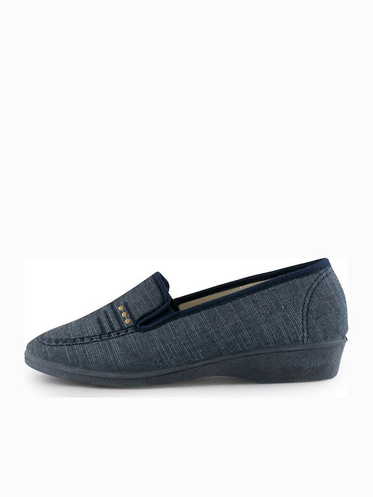 Mikael 670-703 Closed-Toe Slippers Blue