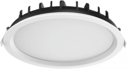 Elvhx Кръгъл Вграден LED Панел 28W с Неутрално Бяло Осветление 4000K 22.1см