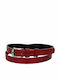 708 Leather Women's Belt Red