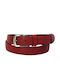 709 Leder Damen Gürtel Rot