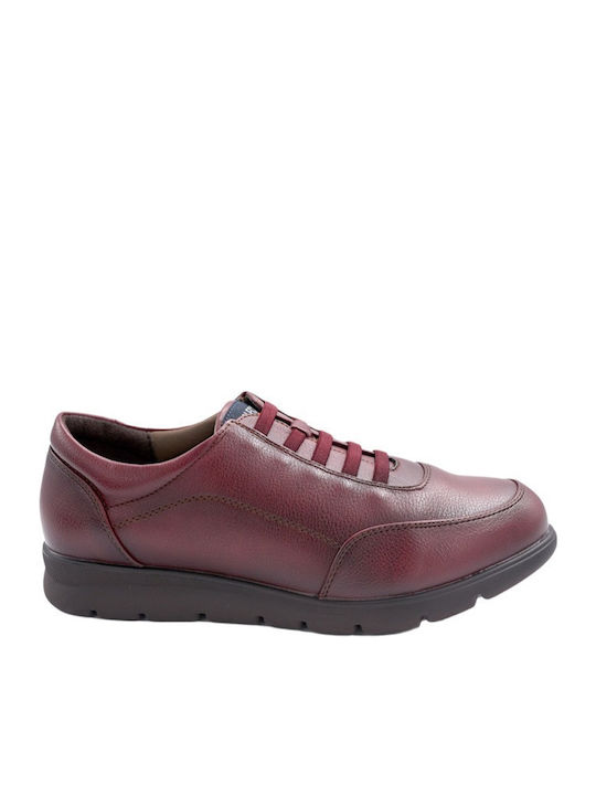 V&D mocasin din piele burgundy