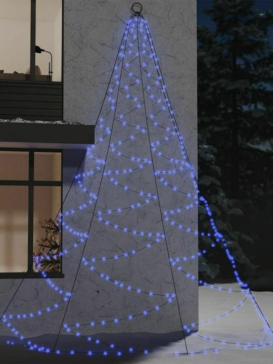 vidaXL Christmas Decorative Illuminated Tree 500cm Blue