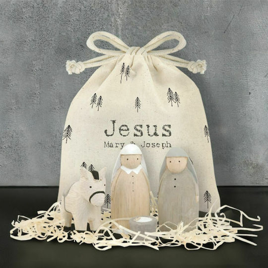 Synchronia Christmas Wooden Figure Height 9.5cm
