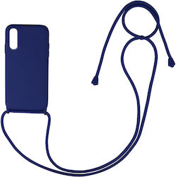 Sonique Carryhang Umschlag Rückseite Silikon 0.5mm Dark Blue (Redmi 9A / 9AT)