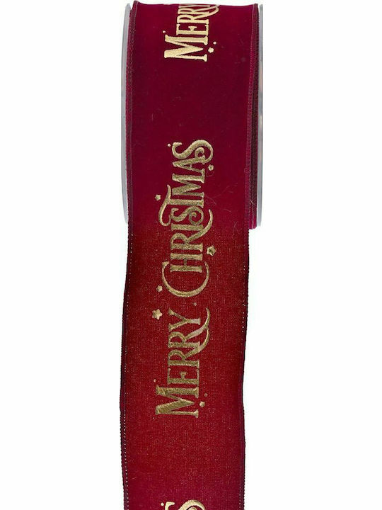 Iliadis Christmas Ribbon Bordeaux / Chresieux 900x6cm 1pc