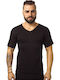 Men's Undershirts Short-sleeved in Black Color 3Pack
