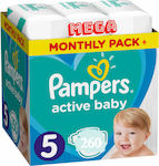 Pampers Active Baby Πάνες με Αυτοκόλλητο No. 5 για 11-16kg 260τμχ
