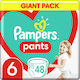 Pampers Diaper Pants Pants Pants No. 6 for 15+ kgkg 48pcs