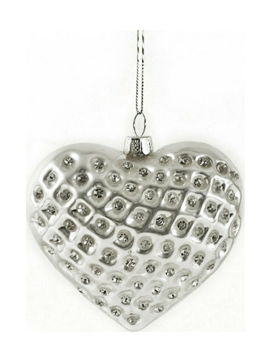 Hanging Heart Silver Set 6pcs