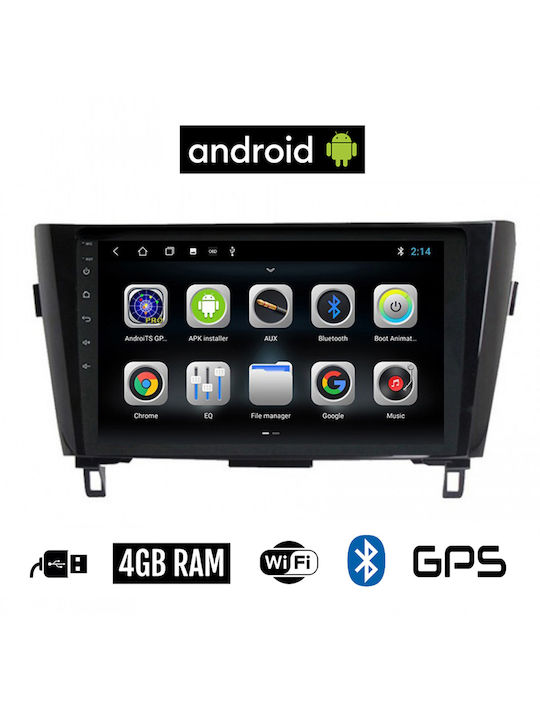 Booma Car Audio System for Nissan Qashqai 2014+ (Bluetooth/USB/AUX/WiFi/GPS/Apple-Carplay/Android-Auto) with Touch Screen 10"
