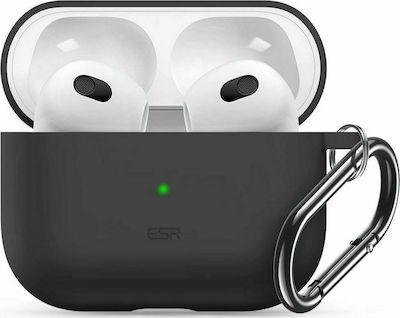 ESR Bounce Hülle Silikon mit Haken in Schwarz Farbe für Apple AirPods 3