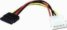 Sharkoon 4-Pin Molex - 15-Pin Sata Kabel 0.15m Schwarz