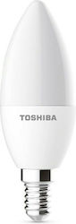 Toshiba N STD Λάμπα LED για Ντουί E14 και Σχήμα C37 Θερμό Λευκό 806lm