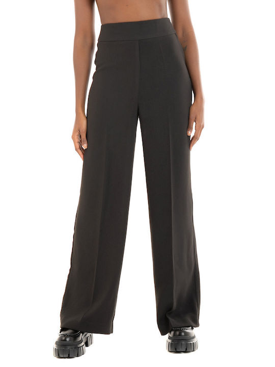 Ichi Pants Elaxi-Black Women's Trousers - Black - 20115154 /194008