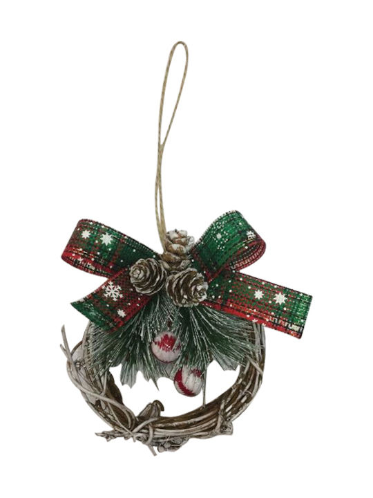 AGC Christmas Wreath Ornament Green 10x10cm