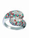 Glamour Ring with Stones made of Silver