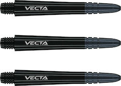 Winmau Vecta Black Medium Stems Στελέχος για Βελάκια