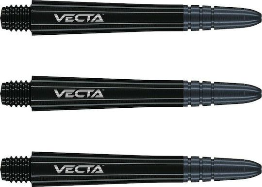 Winmau Vecta Black Medium Stems Στελέχος για Βελάκια