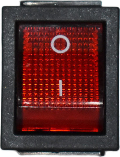 ForAll On-Off switch Rocker with Lighting Red 1pcs