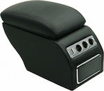 Car Leather Armrest Universal Black