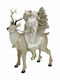 Zaros Santa Claus in Reindeer Beige 33x20x11cm