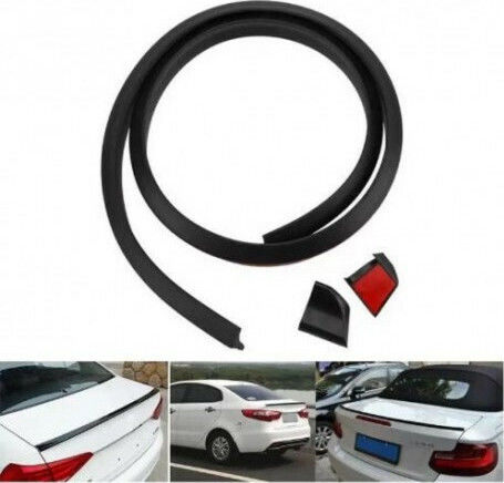 Samurai Trunk Lid Spoiler made of Plastic Universal SsangYong Subaru Suzuki Toyota Volkswagen Volvo Zastava Black Lip