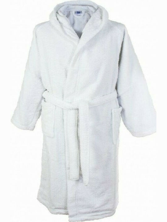 Dimcol Νο9 Kids Swimming Bathrobe White