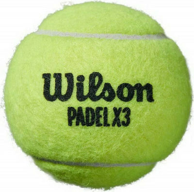 Wilson Performance Speed Padel x3 Practice Padel Balls 3pcs